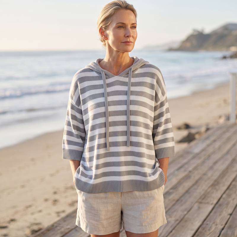 Kiara - Gestreepte Dames Hoodie Comfort