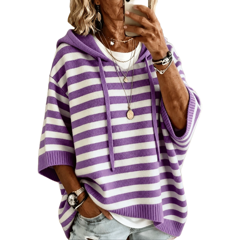 Kiara - Gestreepte Dames Hoodie Comfort