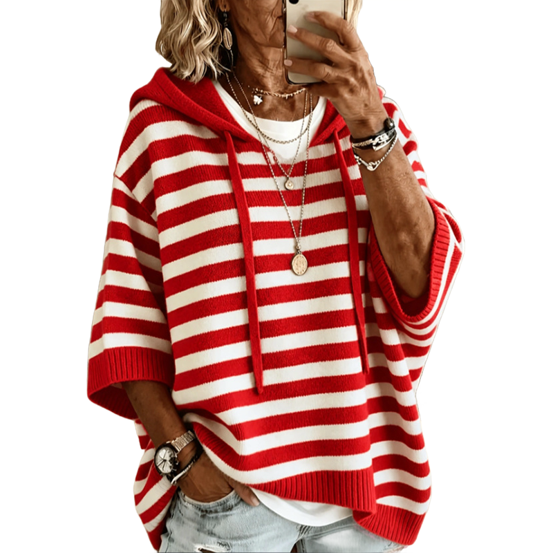 Kiara - Gestreepte Dames Hoodie Comfort