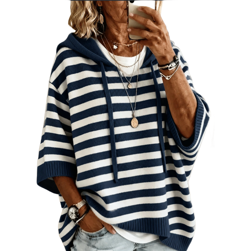 Kiara - Gestreepte Dames Hoodie Comfort