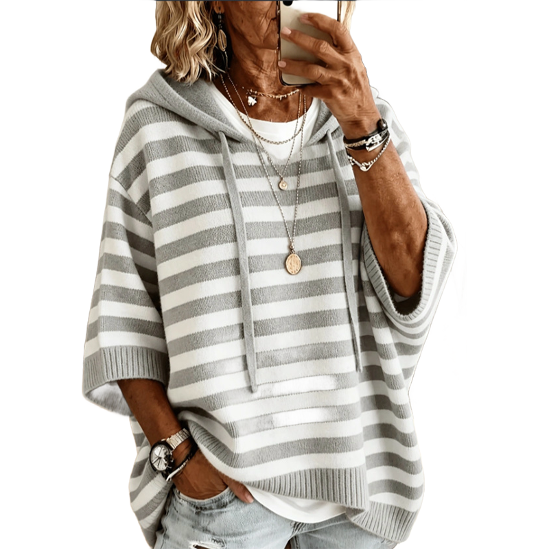 Kiara - Gestreepte Dames Hoodie Comfort